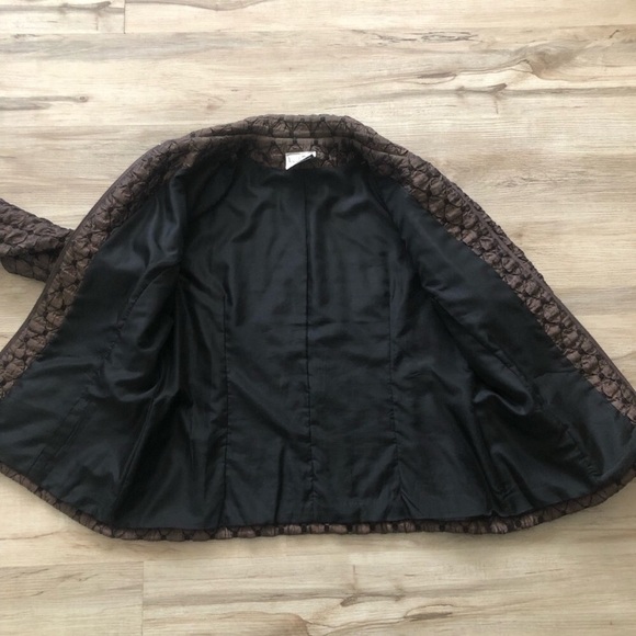 Joseph Ribkoff Dark Brown Quilted Jacket - Picture 10 of 11